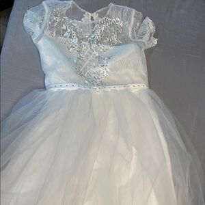 Elegant White Lace Kids wedding dress JP-132
